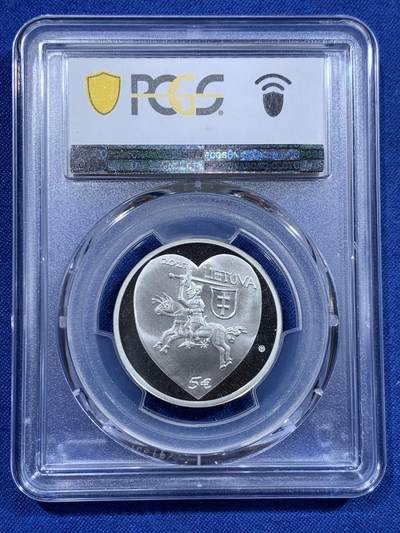 《竞宝斋》第423场 周日，周一，周二  3场连拍 （全场包邮） PCGS PR69DCAM 立陶宛2017年Kaziukas博览会5欧元银币 925银 12.44g