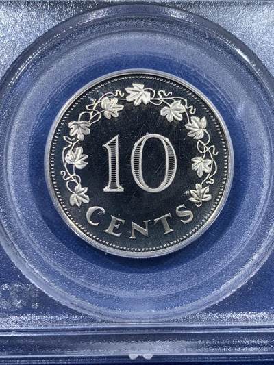 《竞宝斋》第423场 周日，周一，周二  3场连拍 （全场包邮） PCGS PR66DCAM 马耳他1978年精制10分，少见品种，未发现什么大瑕疵，老盒低评。