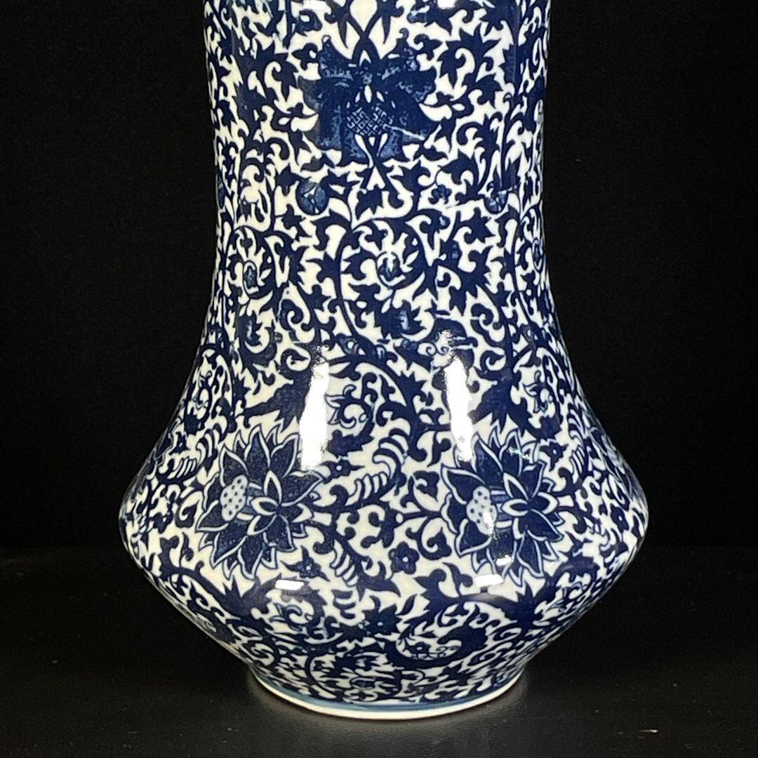 精品老瓷器专场 青花花卉图纹赏瓶