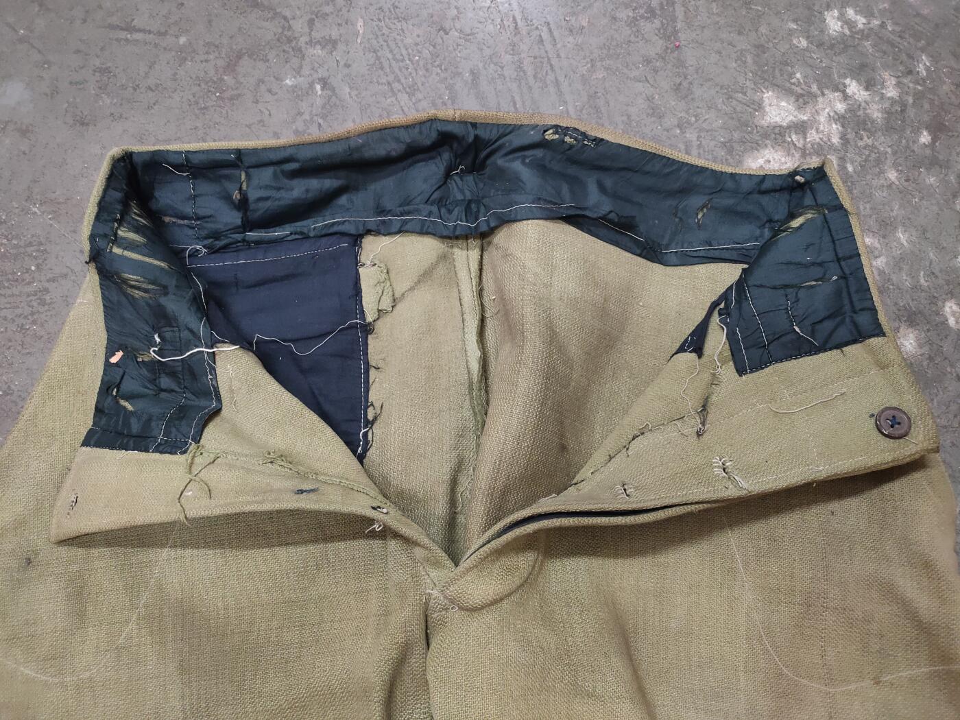 徽章杂项专场0927 日军战时军服裤子 骑马下装 原品