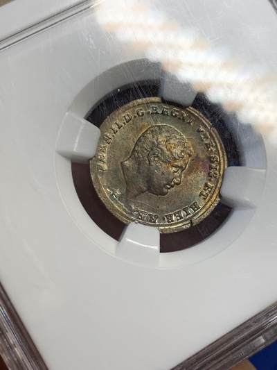 《竞宝斋》第423场 周日，周一，周二  3场连拍 （全场包邮） NGC MS63BN 意大利1858年两西西里王国1托尼斯铜币