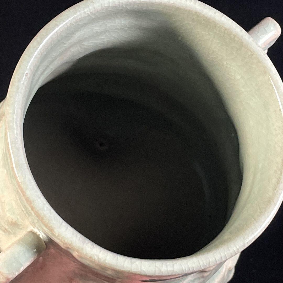 精品老瓷器专场 汝窑冰裂纹三足炉双耳尊