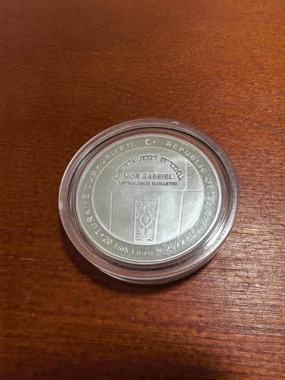 长老汇蛇年精选第五十四场拍卖 2022土耳其联合国世界遗产系列一加布里埃尔修道院20里拉精制银币，1盎司925银，3000枚