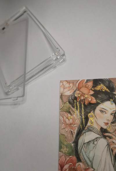 秋原瞳的小店第二十四期（持续收拍，祝大家国庆中秋快乐，好好睡它个自然醒） - 逐光者手绘 西施 卡砖封装  带金粉
