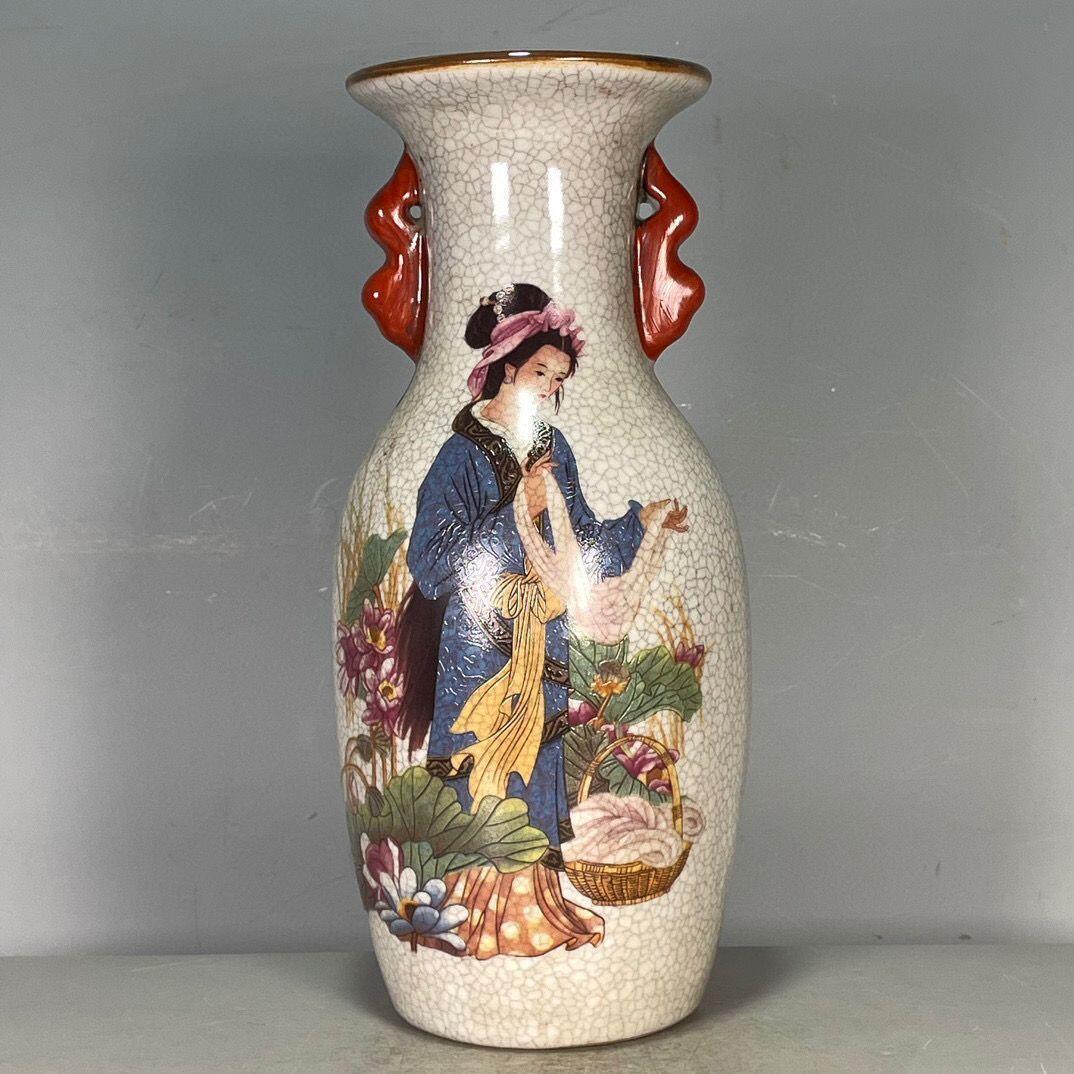 精品老瓷器专场 四大美女赏瓶摆件 四件