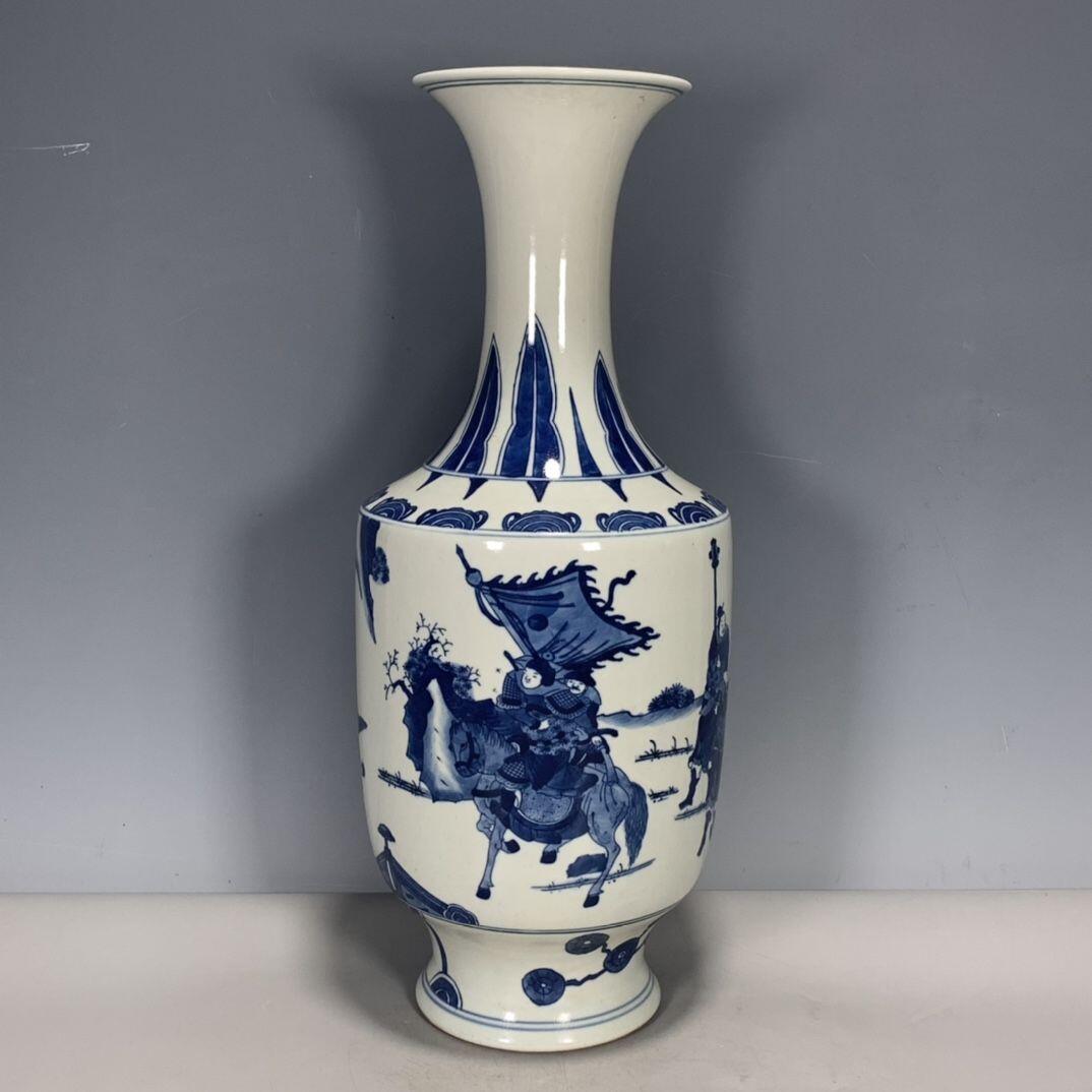 精品老瓷器专场 青花人物故事赏瓶