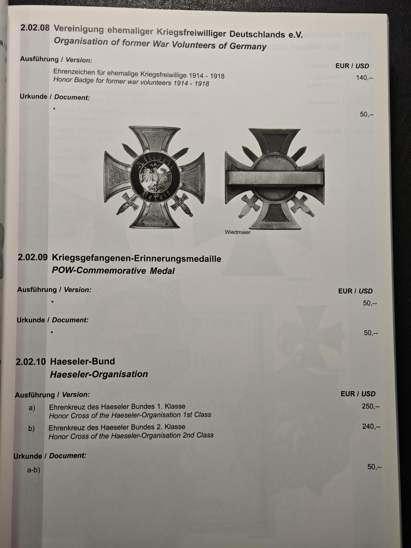 【德藏】世界币章拍卖第148期（拍品征集中~欢迎藏友联系） 97新 硬壳精装 NIEMANN 德国第三帝国勋章目录 第二版 内容详细全面 大开本全书约817页