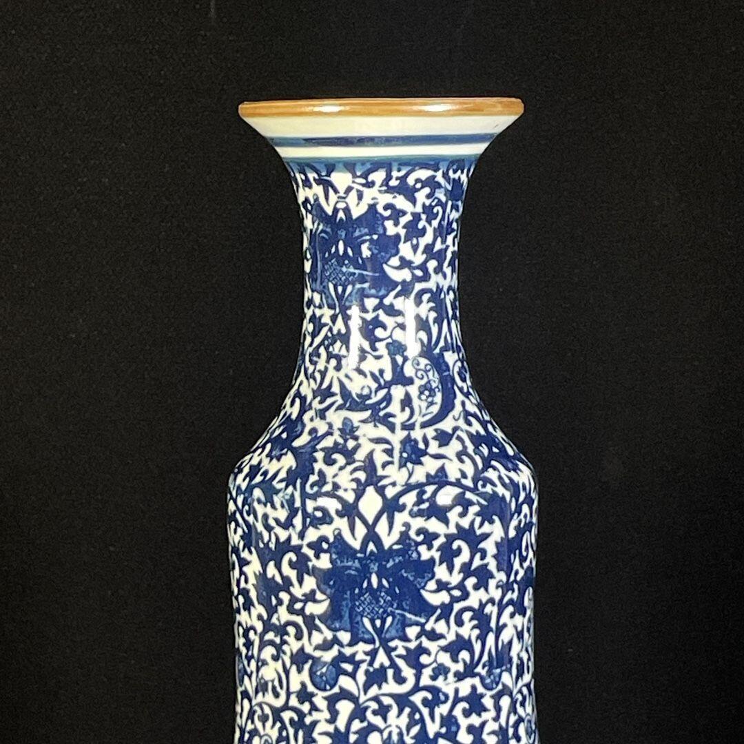 精品老瓷器专场 青花花卉图纹赏瓶