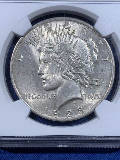 《竞宝斋》第423场 周日，周一，周二  3场连拍 （全场包邮） NGC MS63 美国1923年和平银元，细节清晰，原光品质