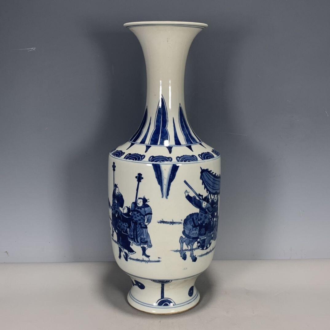 精品老瓷器专场 青花人物故事赏瓶