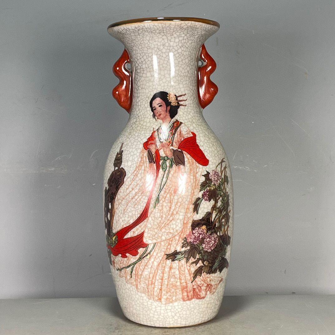 精品老瓷器专场 四大美女赏瓶摆件 四件