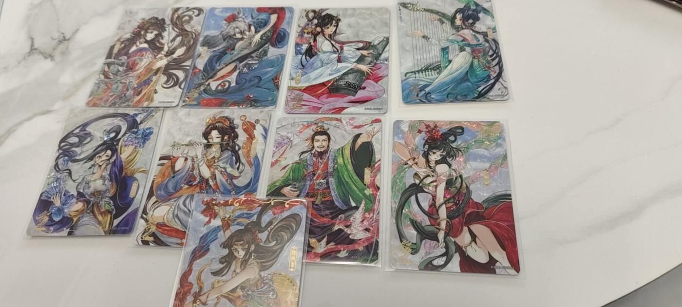 秋原瞳的小店第二十四期（持续收拍，祝大家国庆中秋快乐，好好睡它个自然醒） 卡游三国歌舞卡一套9张