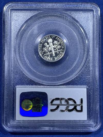 《竞宝斋》第423场 周日，周一，周二  3场连拍 （全场包邮） PCGS PR69DCAM 美国1994年罗斯福10C银币 高分早期盒子