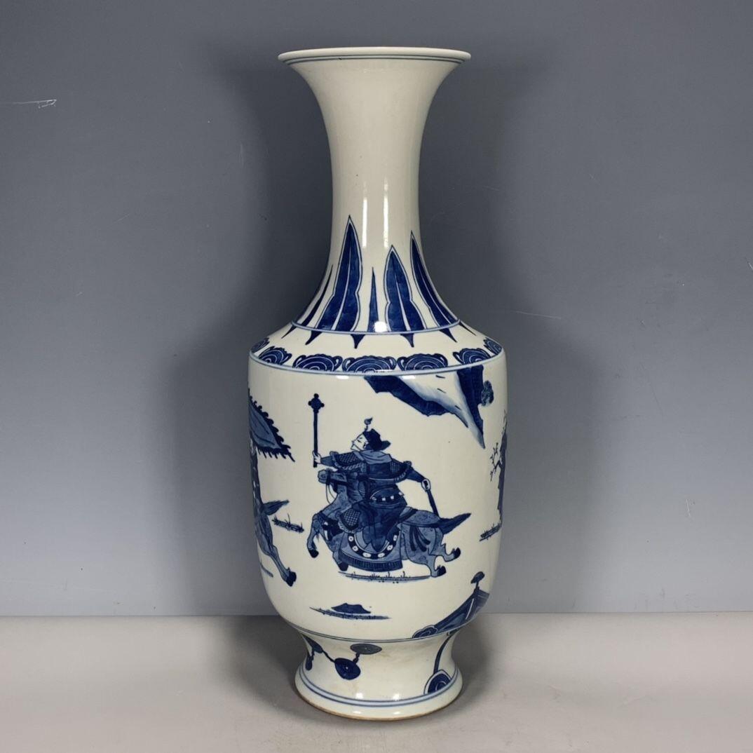 精品老瓷器专场 青花人物故事赏瓶