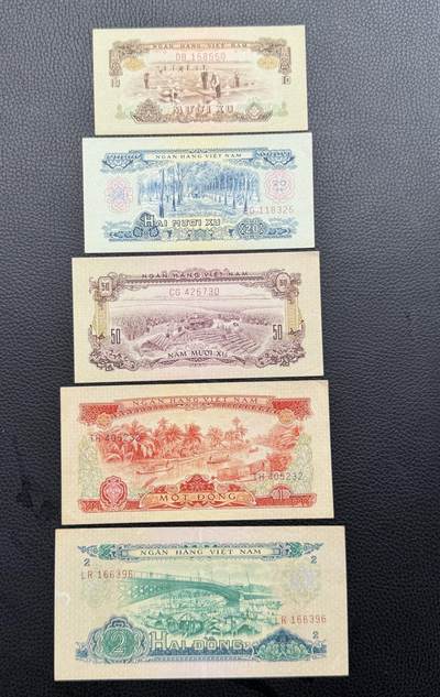 桂P钱币文化工作室拍卖第四十二期 - 中国代印越南民主共和国1966年版纸币一套，热门品种