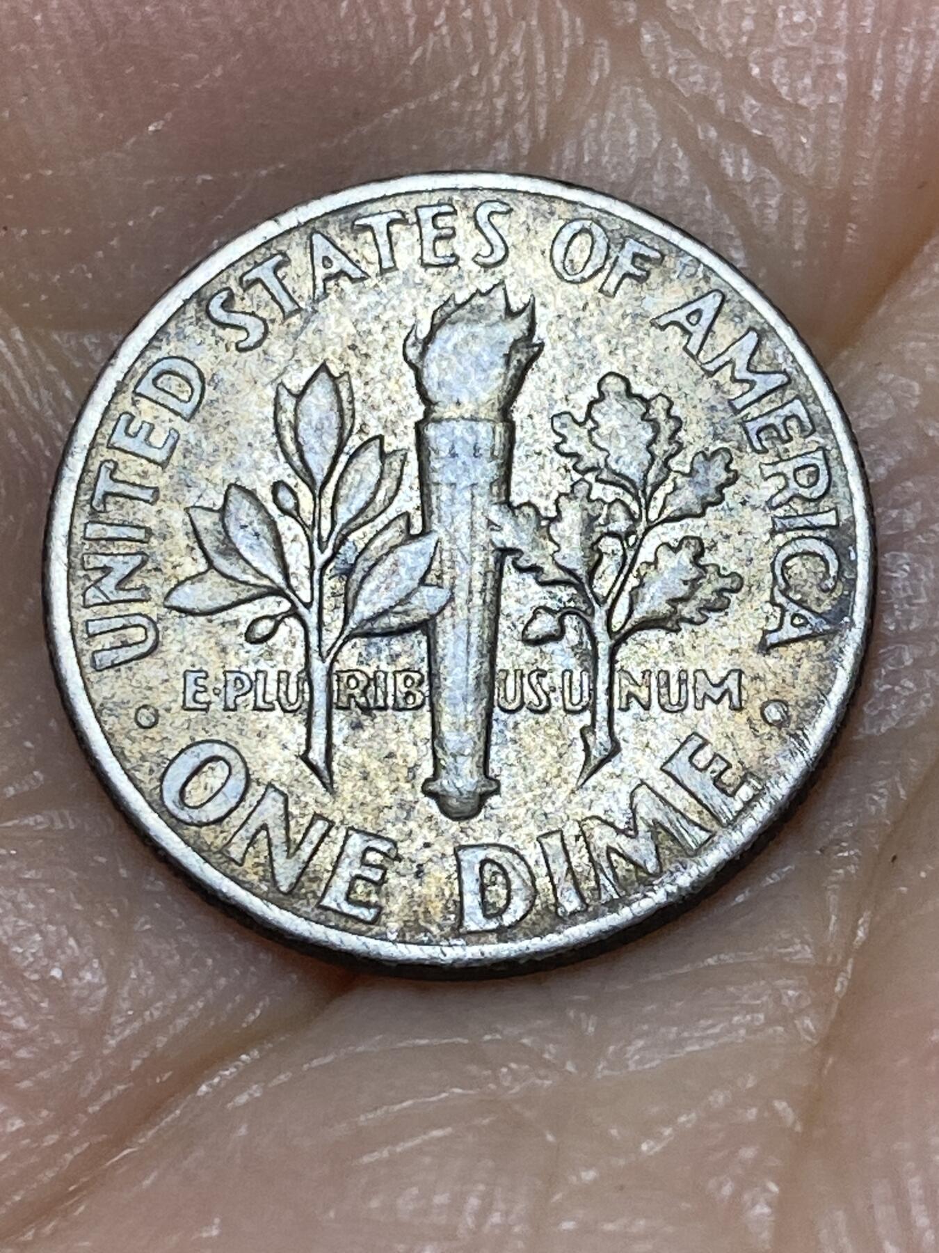 2025年第九十八场(总第一百二十四场）外国好品散币(免佣金) 美国🇺🇸1965年1角(罗斯福1角第二版，首发年，无标版，铜镍包铜材质)