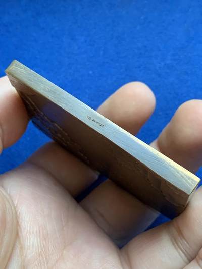 《竞宝斋》第424场 周日，周一，周二  3场连拍 （全场包邮） 法国皮赛地区农业博览会纪念铜章 牛线条肌肉感极强 高浮雕 121.5克 63.8*46mm 丰饶角铜标