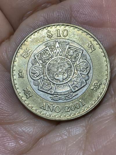 2025年第九十八场(总第一百二十四场）外国好品散币(免佣金) - 墨西哥🇲🇽2001年10比索