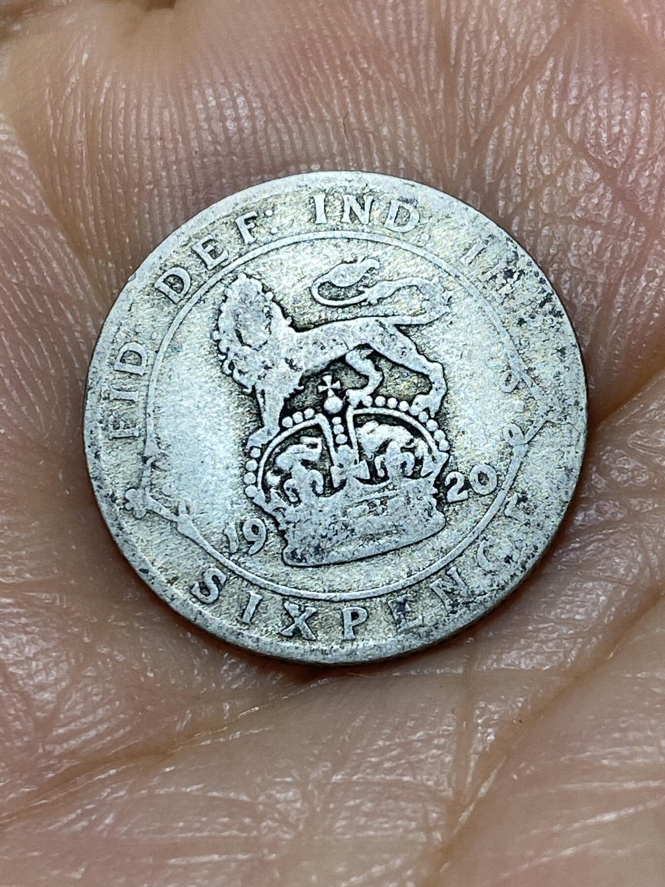 2025年第九十八场(总第一百二十四场）外国好品散币(免佣金) 英国🇬🇧1920年6便士银币(乔治五世第二版首发年，500银)