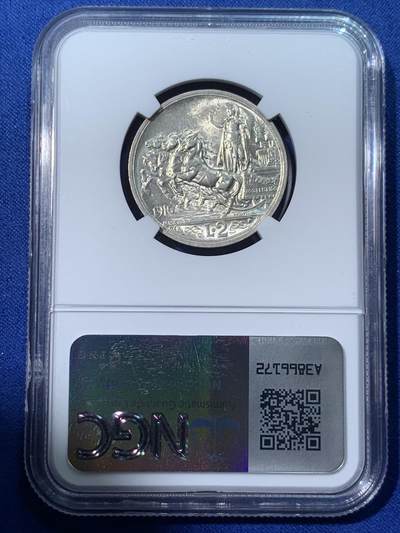 《竞宝斋》第424场 周日，周一，周二  3场连拍 （全场包邮） NGC MS62 意大利1916年小马车2里拉银币