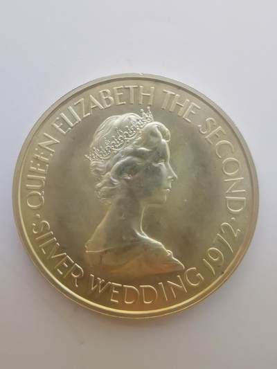 巨藏钱币第二期10月3号8点开拍古今中外硬币专场 英属泽西岛1972年2.5镑大银币27.6克