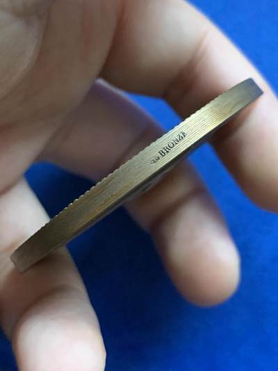 《竞宝斋》第424场 周日，周一，周二  3场连拍 （全场包邮） 法国播种者农业大铜章 88克 56.2mm 丰饶角铜标 带盒