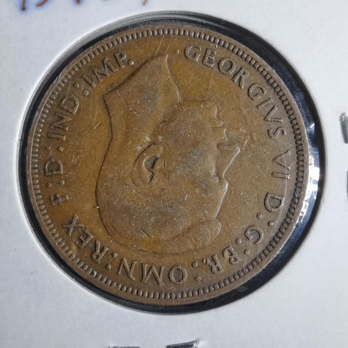 沼泽如烟--第857场 英国1945年1便士