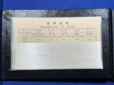 《竞宝斋》第424场 周日，周一，周二  3场连拍 （全场包邮） 台湾省民国八十六年第一轮牛年精制套币