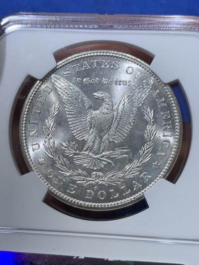 《竞宝斋》第424场 周日，周一，周二  3场连拍 （全场包邮） NGC MS66 美国 1882年 一美元 摩根银币 高分收藏级 超强转光 同分中的战斗机