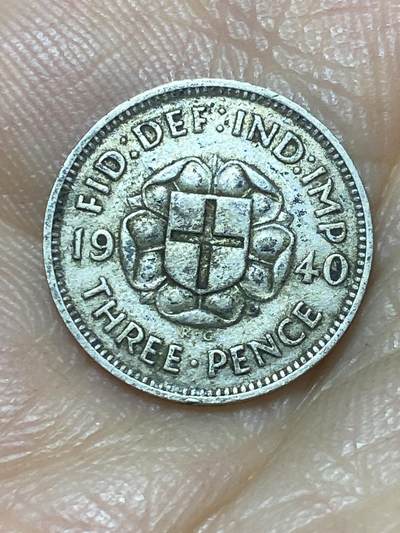 2025年第九十八场(总第一百二十四场）外国好品散币(免佣金) - 英国🇬🇧1940年3便士银币(乔治六世第一版，500银)