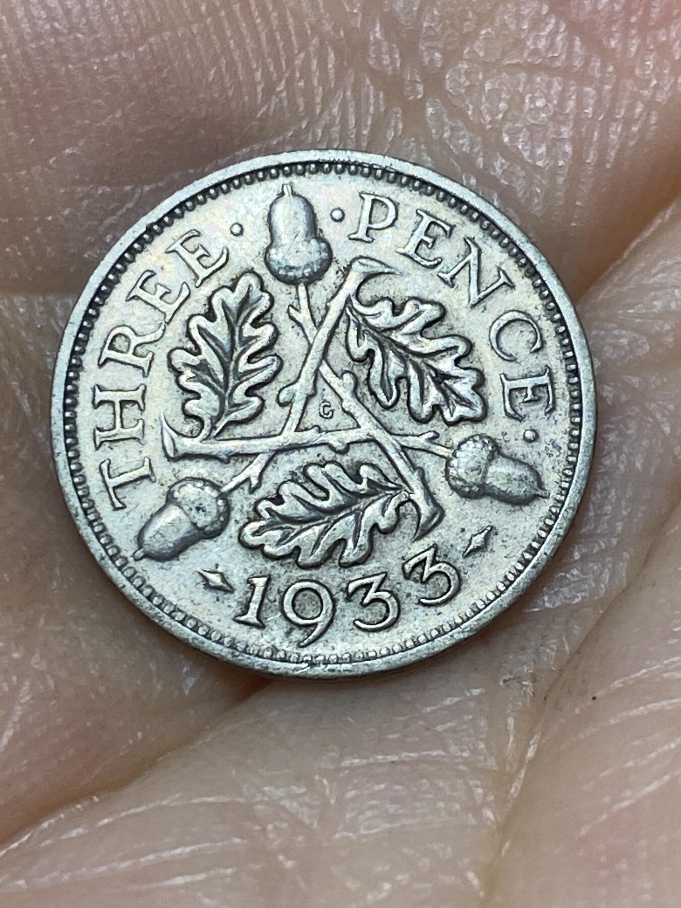 2025年第九十八场(总第一百二十四场）外国好品散币(免佣金) 英国🇬🇧1933年3便士银币(乔治五世第三版，500银)