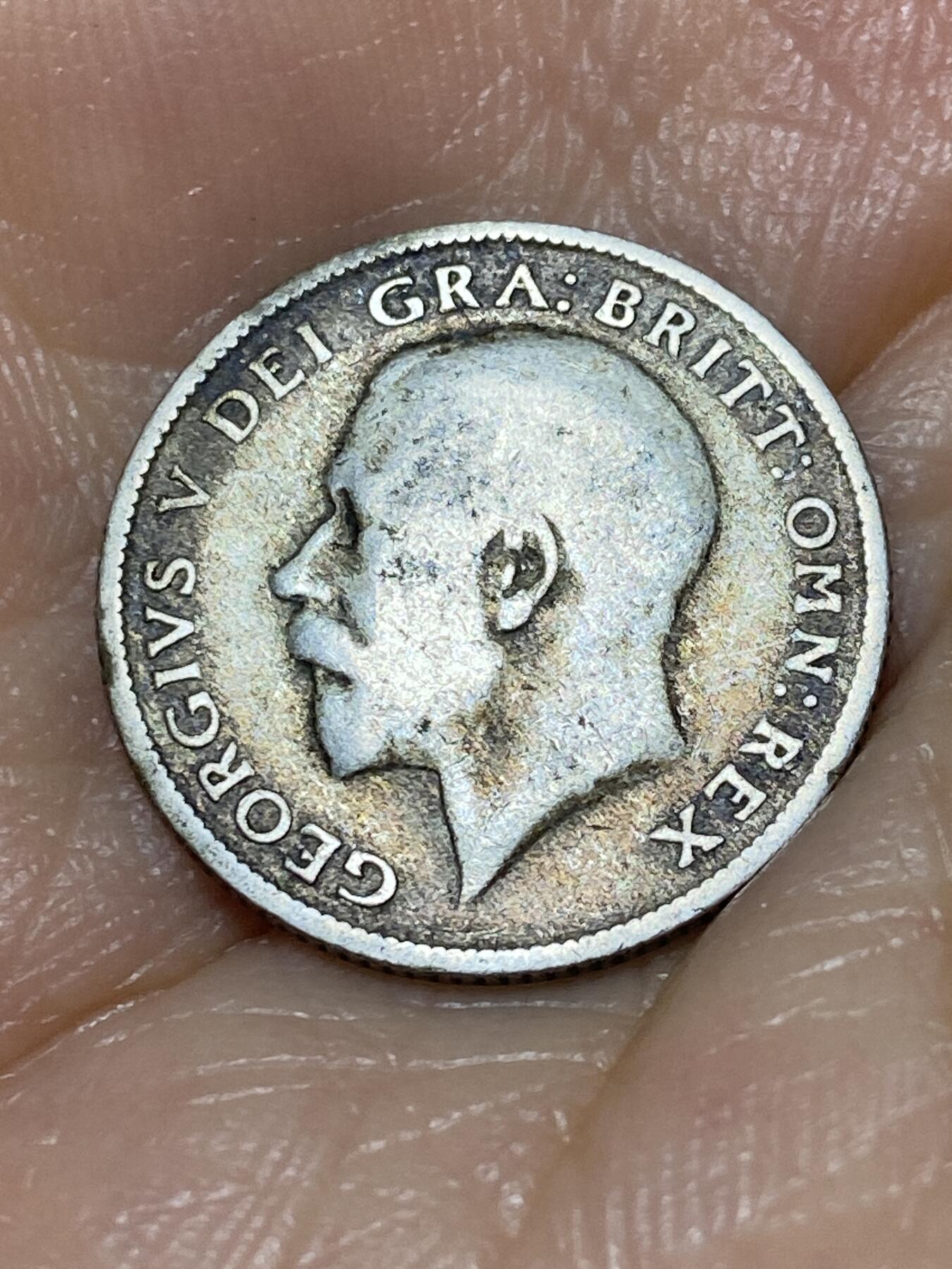 2025年第九十八场(总第一百二十四场）外国好品散币(免佣金) 英国🇬🇧1921年6便士银币(乔治五世第二版，500银)
