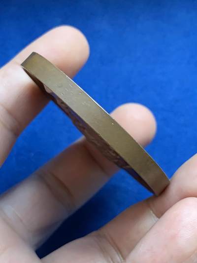 《竞宝斋》第424场 周日，周一，周二  3场连拍 （全场包邮） 19世纪德国汉堡女神大铜章 高浮雕 69.6克 53mm