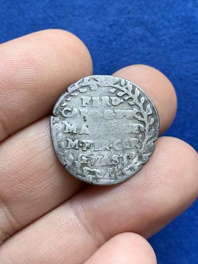 《竞宝斋》第424场 周日，周一，周二  3场连拍 （全场包邮） 意大利曼图亚邦国1665-1707年贡扎加家族10索尔蒂银币 F品 币面有不平