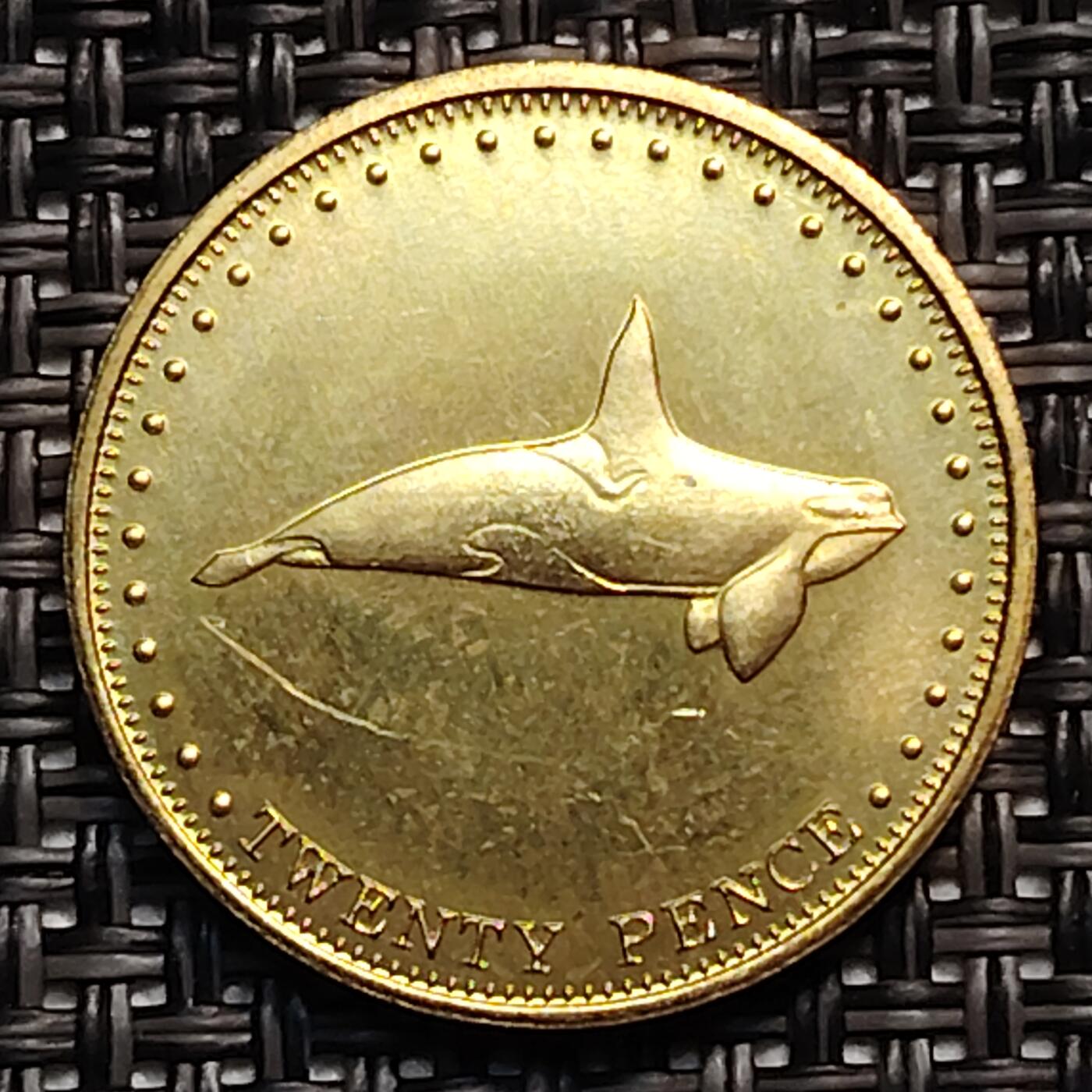 布加迪🐬～世界钱币(上海)🌾第 246 期 /  各国套币和散币 特里斯坦达库尼亚 2008年 20便士 虎鲸