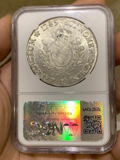 《竞宝斋》第424场 周日，周一，周二  3场连拍 （全场包邮） NGC MS61 法国 1789年 1埃居银币 利摩日厂少见厂别