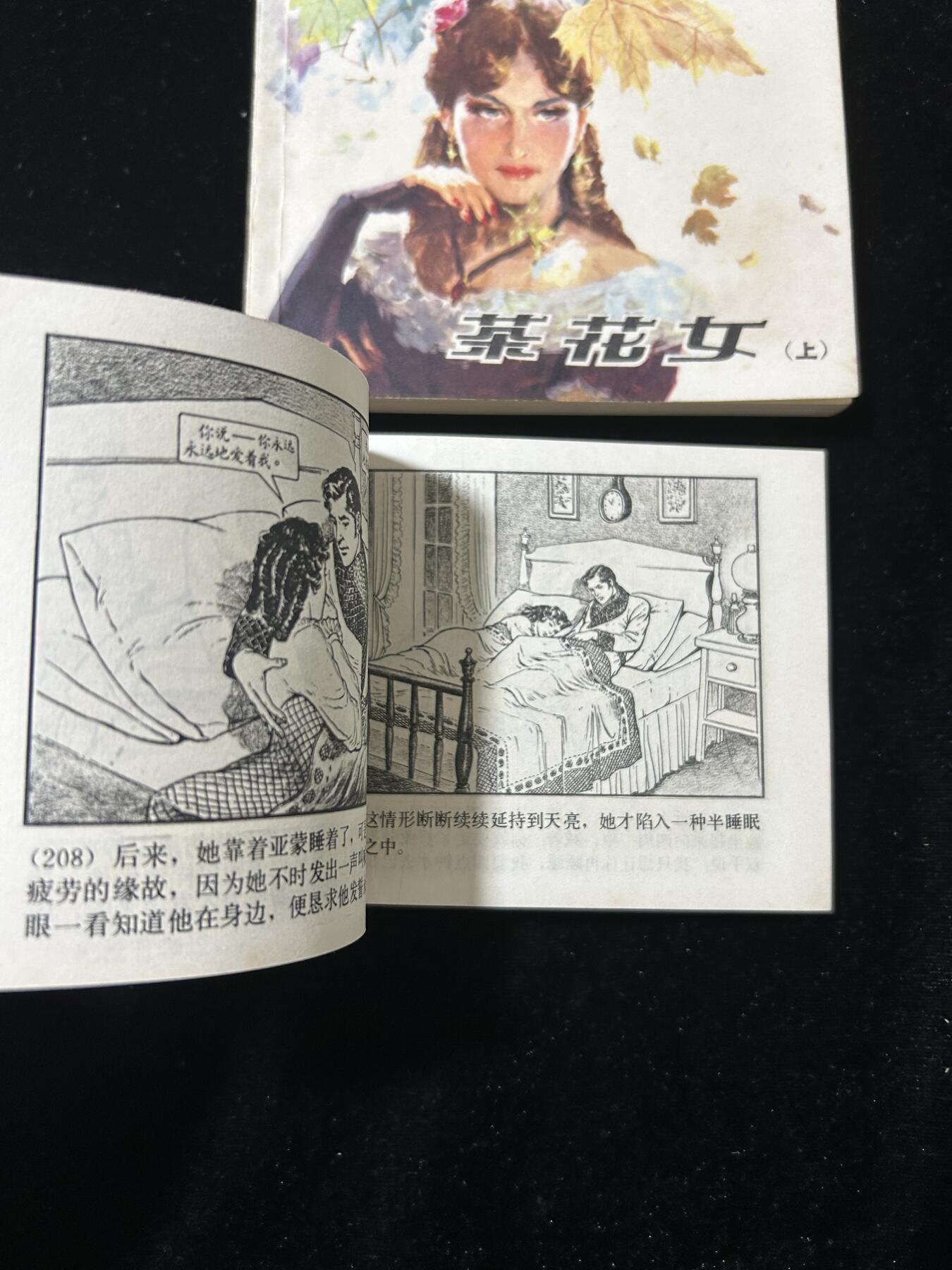 连环画拍卖专场 茶花女，上下册全套