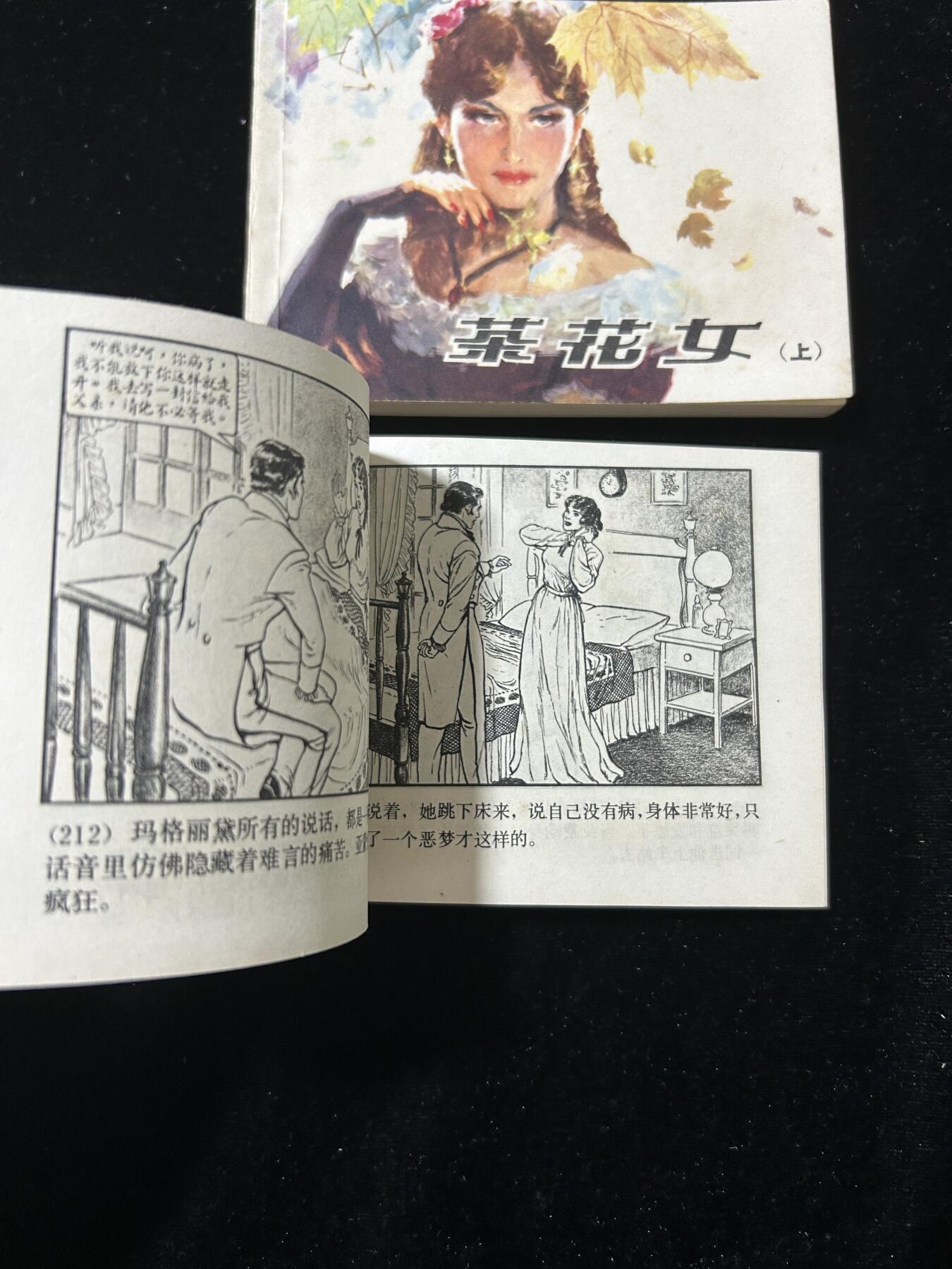 连环画拍卖专场 茶花女，上下册全套