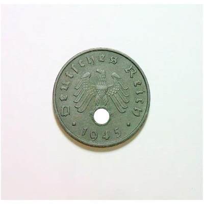 稀年 德国第三帝国1945年A版10芬尼 爽品 - 稀年 德国第三帝国1945年A版10芬尼 爽品