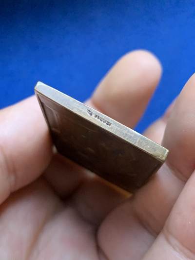 《竞宝斋》第424场 周日，周一，周二  3场连拍 （全场包邮） 名家E. MOUCHON 1907年作《天使》铜章 30.95克 29*53mm 丰饶角铜标