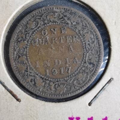 沼泽如烟--第857场 - 英属印度1917年四分之一安娜