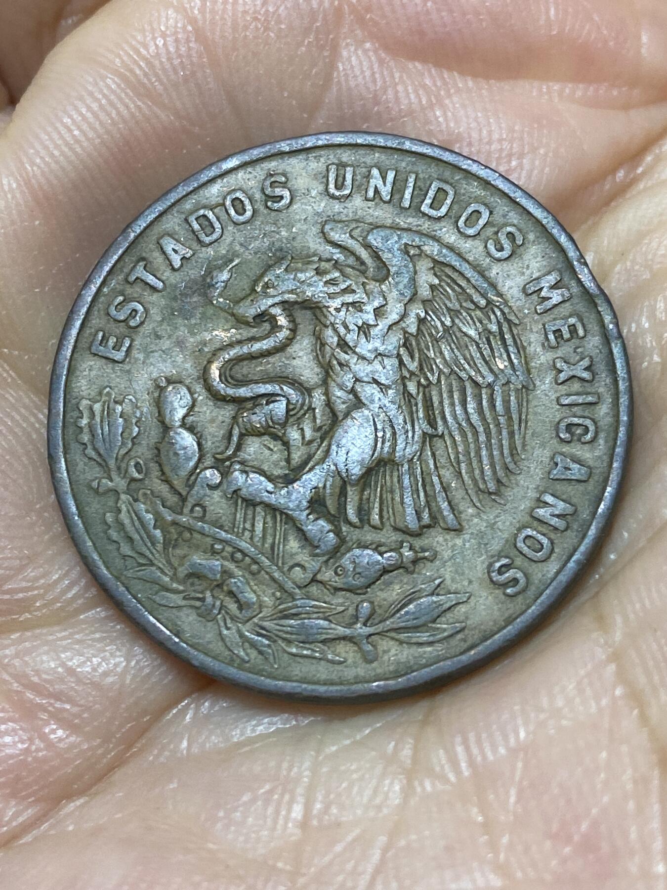 2025年第九十八场(总第一百二十四场）外国好品散币(免佣金) 墨西哥🇲🇽1965年20分(金字塔图案第二版)