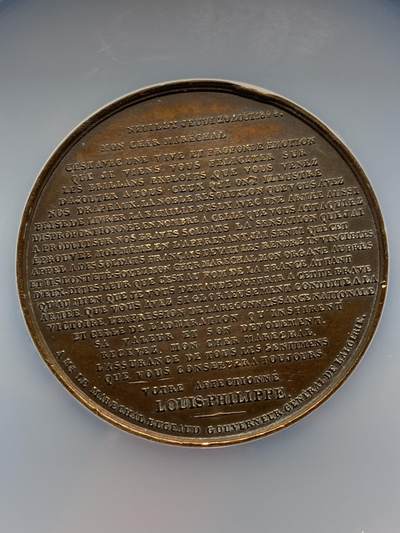 《竞宝斋》第424场 周日，周一，周二  3场连拍 （全场包邮） NGC UNCD 1844年法兰西军队阿尔及利亚远征战役纪念铜章 加大加厚盒