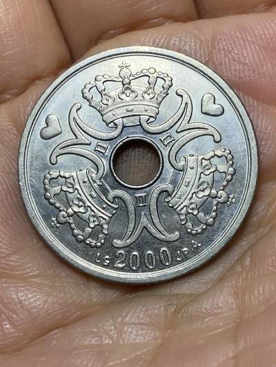 2025年第九十八场(总第一百二十四场）外国好品散币(免佣金) - 丹麦🇩🇰2000年5克朗(玛格丽特二世，LG; JP; A版)