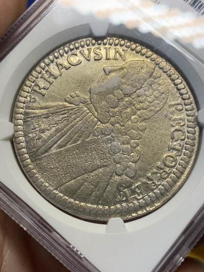 《竞宝斋》第424场 周日，周一，周二  3场连拍 （全场包邮） NGC AU58 拉古萨1769年泰勒大银币