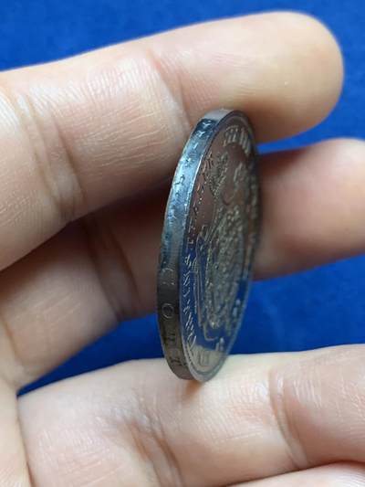 《竞宝斋》第424场 周日，周一，周二  3场连拍 （全场包邮） 德国1858年黑森1泰勒银币 腓特烈威廉 少见的品种 细节清晰 具体见图