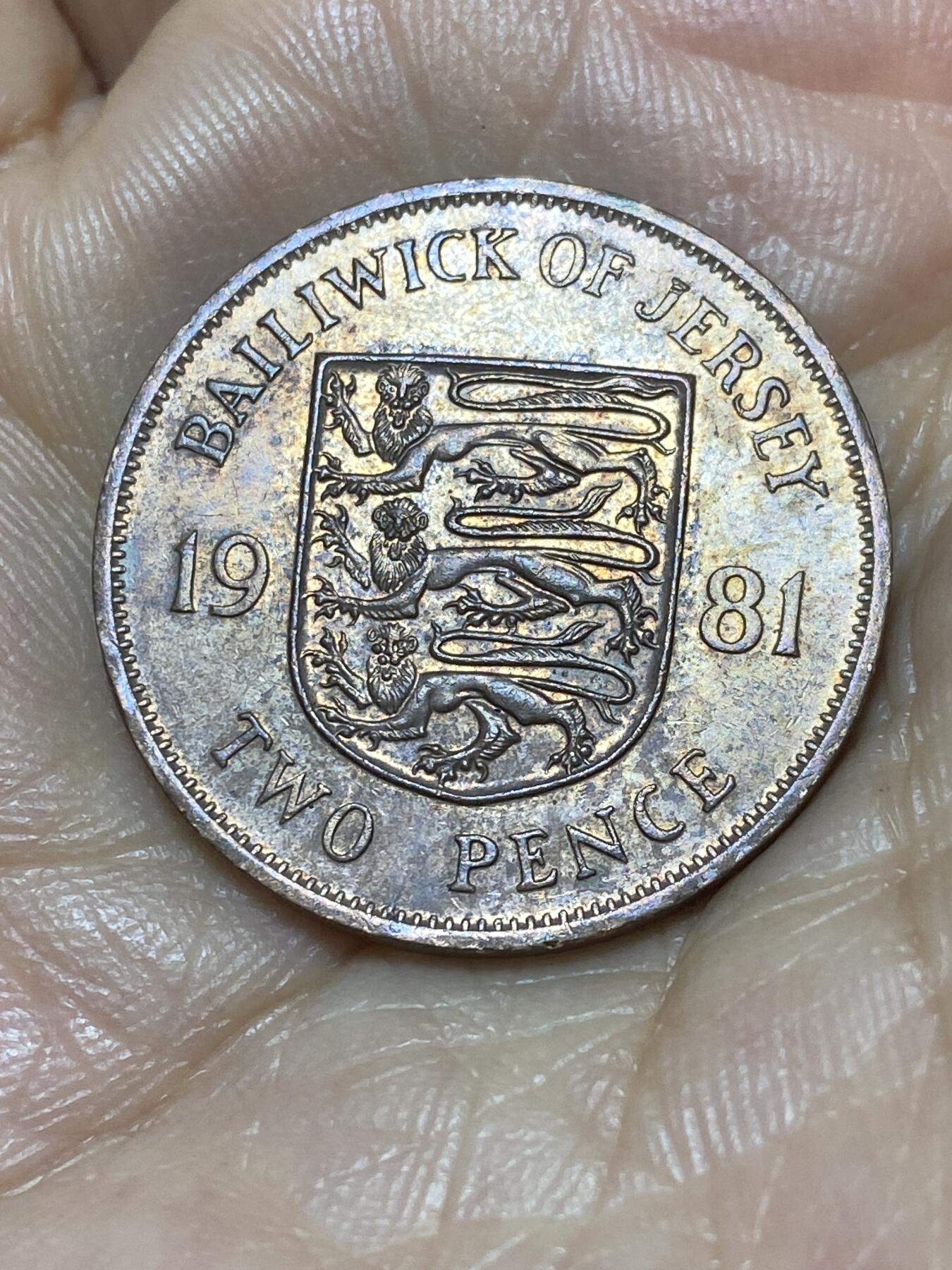 2025年第九十八场(总第一百二十四场）外国好品散币(免佣金) 英属泽西岛🇯🇪1981年2便士