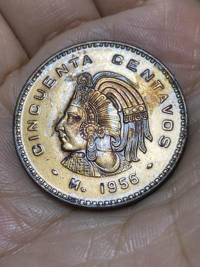 2025年第九十八场(总第一百二十四场）外国好品散币(免佣金) - 墨西哥🇲🇽1956年50分大铜币