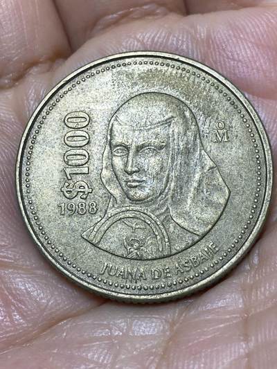 2025年第九十八场(总第一百二十四场）外国好品散币(免佣金) - 墨西哥🇲🇽 1988年1000比索