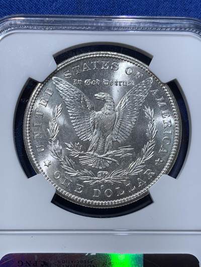 《竞宝斋》第424场 周日，周一，周二  3场连拍 （全场包邮） NGC MS66 美国 1882年 一美元 摩根银币 高分收藏级 超强转光 同分中的战斗机